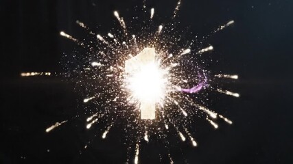 Countdown Animation With Glowing Numbers And Particle Effects 321 2026