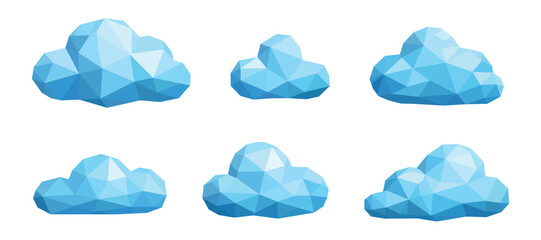 crystal polygon clouds bundle collections