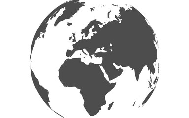 Grey America map. America map blank