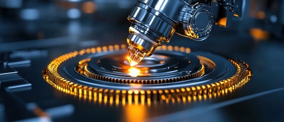 Advanced high tech machinery detail