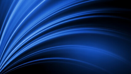 Obraz premium Abstract Blue Wavy Lines Background Design Element for Web Design