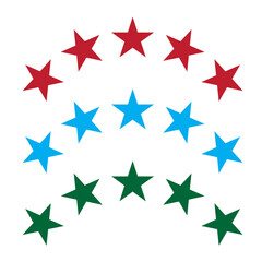 Obraz premium set of stars. png