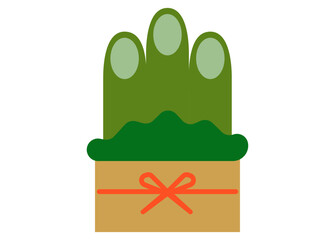 シンプルな門松のイラスト素材