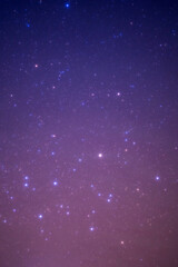 Obraz premium Night sky space background, Starry universe in dark blue sky, Milky way galaxy with stardust field in deep universe