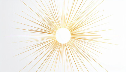 Obraz premium Radiant Golden Minimalist Circle