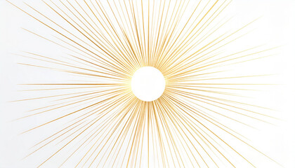 Obraz premium Radiant Golden Minimalist Circle