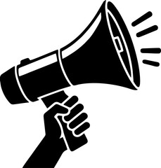 Handheld Megaphone Announcement Icon