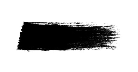 black ink brush strokes and lines hand-drawn grunge textures for graphic design isolat