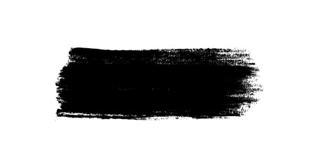 black ink brush strokes and lines hand-drawn grunge textures for graphic design isolat