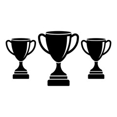 Award Trophy Icon for Success and Achievement.