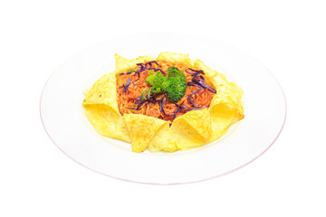 Creative Indonesian Fried Noodles Served in Omelette