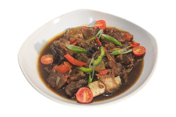 Savory Indonesian Braised Beef Ribs in Dark Sauce