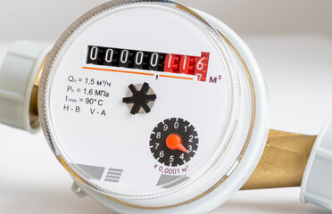 Hot water meter on the table