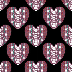 Geometric Ethnic Pattern Design Background or Wallpaper.