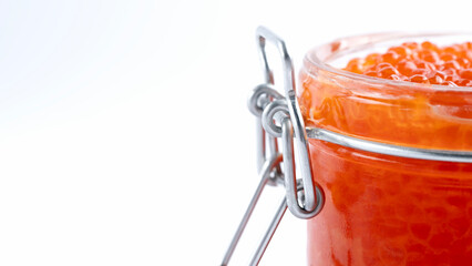 Fresh red sturgeon caviar from Russia