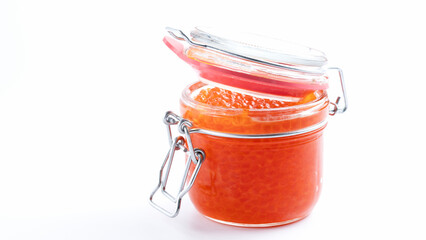 Fresh red sturgeon caviar from Russia