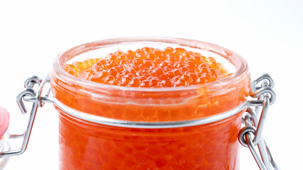 Fresh red sturgeon caviar from Russia