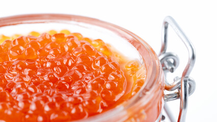 Fresh red sturgeon caviar from Russia