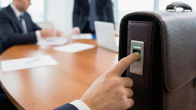 Fingerprint technology secures sensitive data cyber environment protecting privacy rights for medical and business settings with advanced security