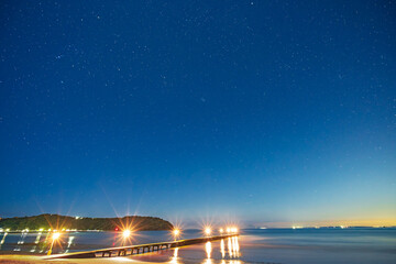 原岡桟橋(岡本桟橋)の星空