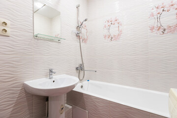 modern bathroom room with toilet and washing machine