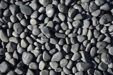 黒玉砂利　黒い小石