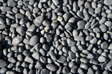 黒玉砂利　黒い小石