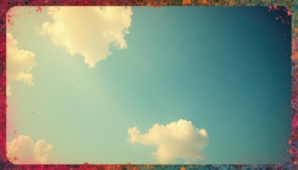 Close-up of vintage instant film frame, colorful border , border, plastic, photography