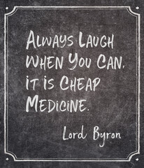 always laugh Byron