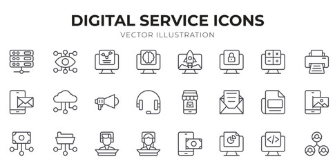 Smart Agriculture icon pack for your website design, logo, app, UI. Smart Agriculture icon outline design. Vector graphics illustration and editable stroke.