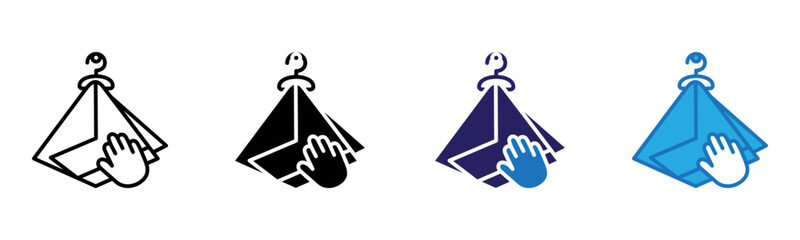 Napkin Icon Multi Style Vector Illustration