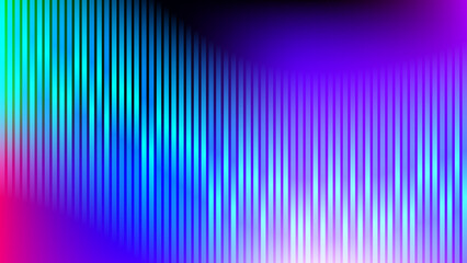 Elegant Colorful Abstract Illustration with Thin Vertical Strips and Bold Saturated Tones Ideal for Trendy Technology Banners