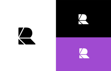 Modern Abstract Letter R Logo Mark
