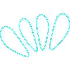 Hand Drawing Neon Rays