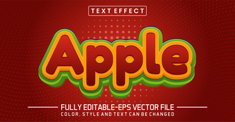 Apple font Text effect editable