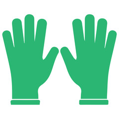 Green Gloves Icon