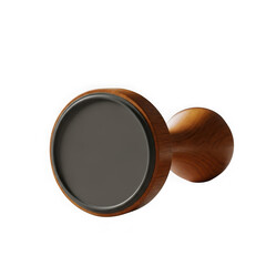 wooden stamp with gray ink pad