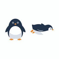 Adorable Penguin Portrait on Ice - Perfect for Nature Lovers