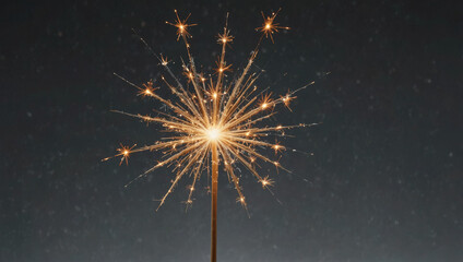 Two Lit Sparklers Crossing. generative ai