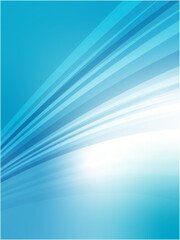 Vivid Light Blue Flowing Lines on Modern Abstract Design