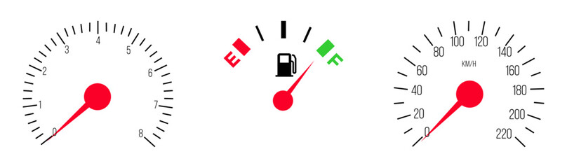 car fuel gauge dashboard icon