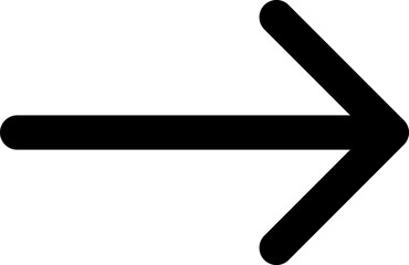 Right Arrow Vector Icon. Arrow Symbol. Right Position. Navigation icon