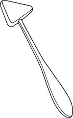 Line Art Doctor Reflex Hammer Illustration.eps