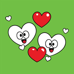 Vibrant red background filled with playful hearts, radiating love and warmth. A bold romantic backdrop perfect for Valentine designs, cards, posters, and heartfelt celebrations.
