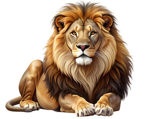 Fototapeta premium Majestic King in Regal Attire, Isolated on Transparent PNG Background