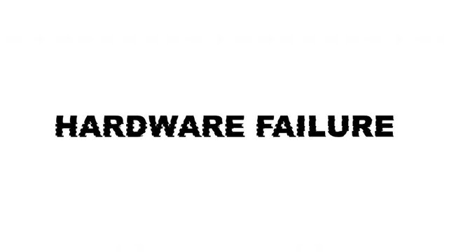 Hardware failure error broken corrupt data problem ideal for illustrating technical issues, digital breakdowns, and system malfunctions.