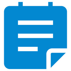 Flat Colored Schedule Icon for Time Planning and Appointment Management