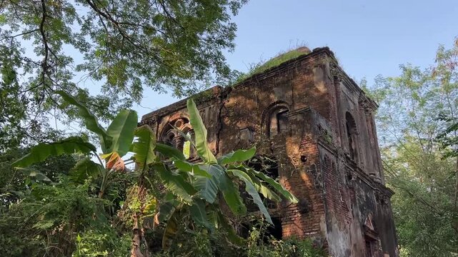 Ruins of Zamindar bari near Narajole palace at Midnapore