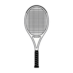 Tennis Racket Illustration Sports Equipment for Athletic Activities.