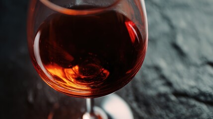 directional. Red wine in elegant goblet glass, rich burgundy liquid, sophisticated dining atmosphere. bar promotions, beverage menus, designed for food & beverage menus and cafe branding.